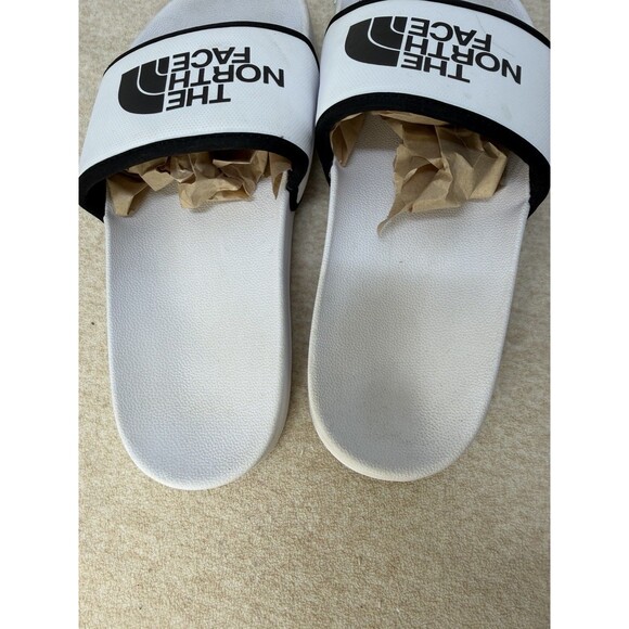 The North Face Womens Base Camp Slide III Slides Sandals White Black Logo 8 - Picture 5 of 13